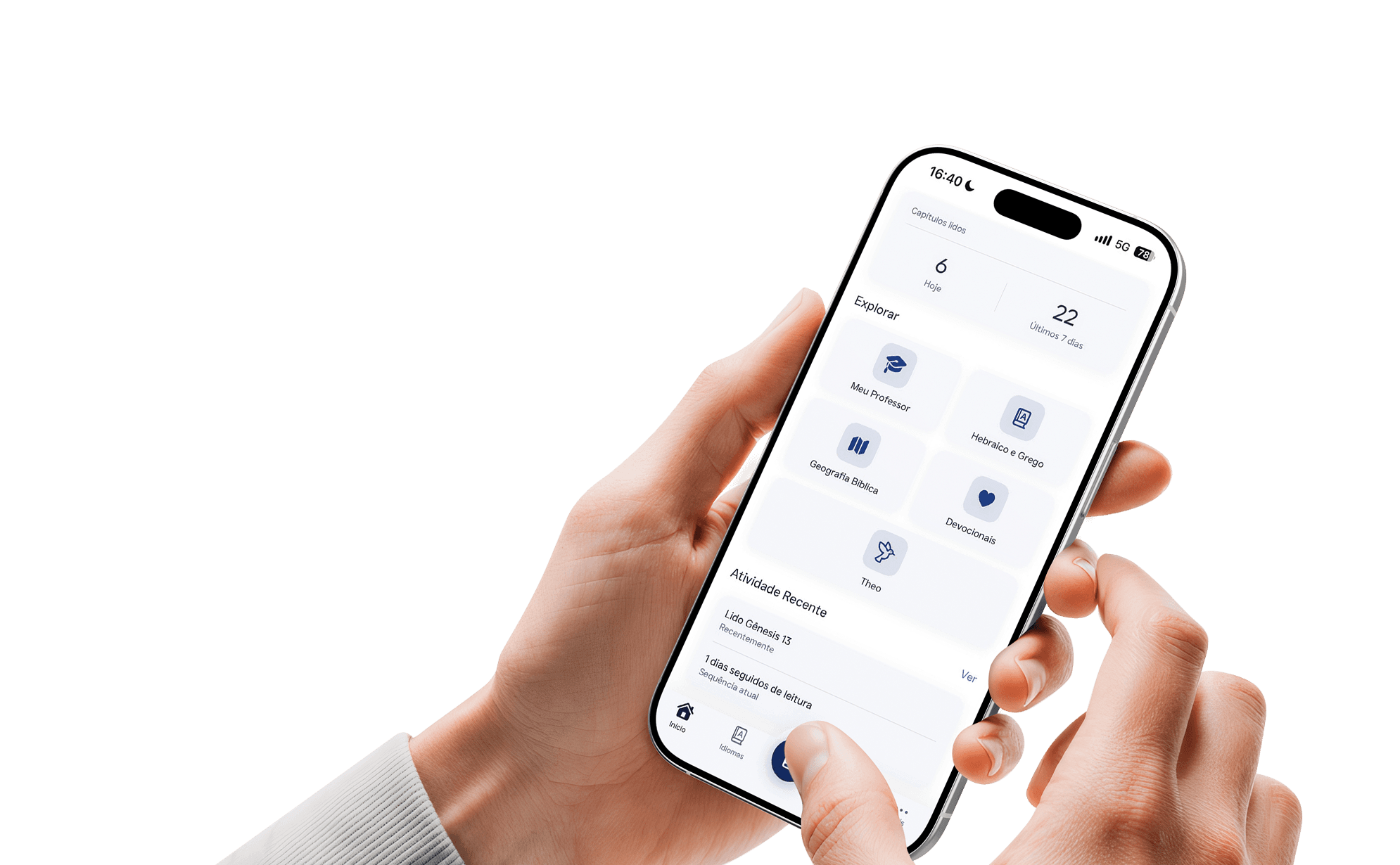Theolo app mockup